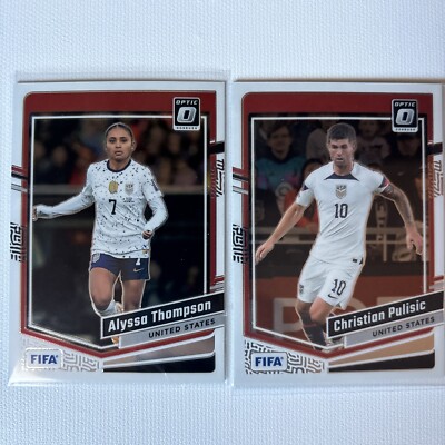2023-24 Panini Donruss Optic Alyssa Thompson & Christian Pulisic DUO PACK  