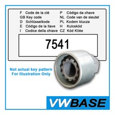 for Vauxhall Security Master Locking Wheel Nut Key 7541 M LWNK Insignia Astra