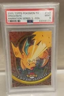 2000 Topps Pokemon TV Dragonite Animation Series 3- Foil Blue Label #149 PSA 9
