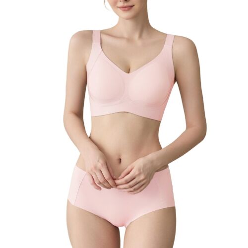 Bra and Panty Set Seamless Wireless Comfort Bralette Lingerie Underwear Intimate - Picture 2 of 29