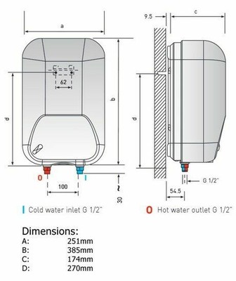 Ariston Arks 50 Piccolo Oversink Water Heater 2kw 3100525 for sale online |  eBay