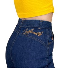 Vintage Levi  s 70  s High Waisted DEADSTOCK Bareback Embroidered Vtg Jeans