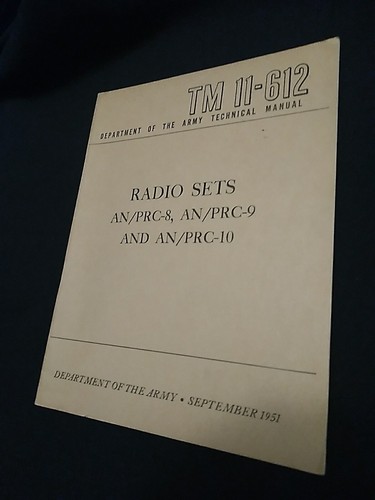 Department of the Army Technical Manual TM 11-612 Radio Sets AN/PRC-8 -9 and -10 - Picture 2 of 13