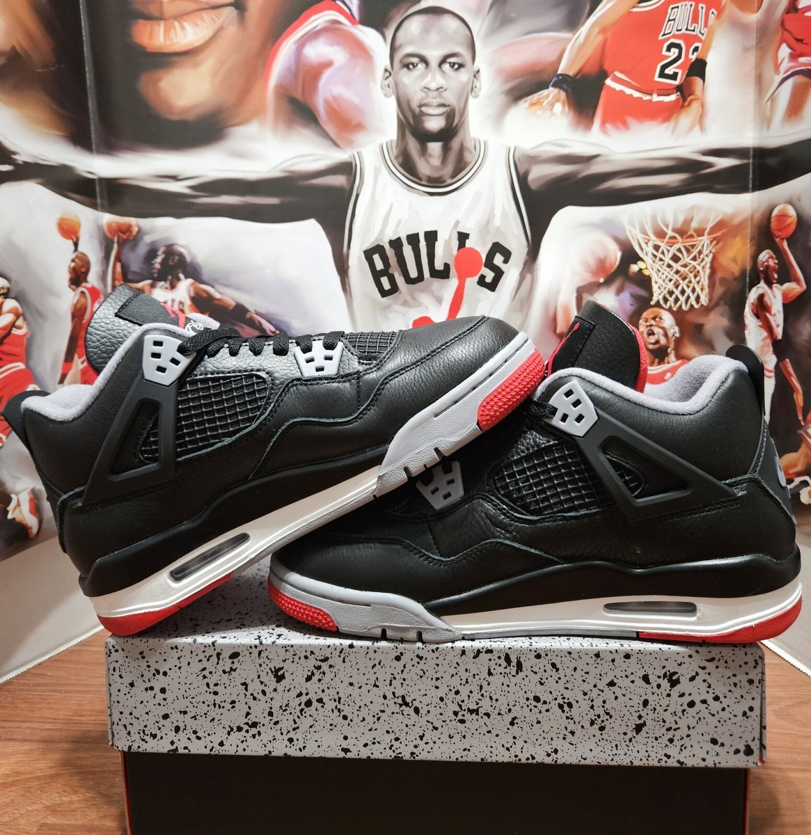 靴 Nike Air Jordan 4 Retro Bred Reimagined Nike Air Jordan 4 Retro Mid Bred Reimagined Jondan 4 AJ4