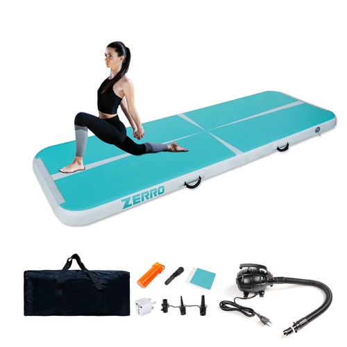 Air Tracking Matte Airtrack 3/4m Turnmatte Aufblasbar klappbar mit Luftpumpe - Bild 2 von 15