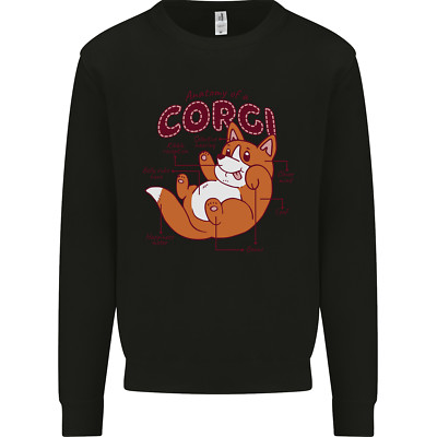 Corgi Anatomy Hund Kinder Sweatshirt Pullover