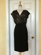 NARCISO RODRIQUEZ black sequined dress size M 