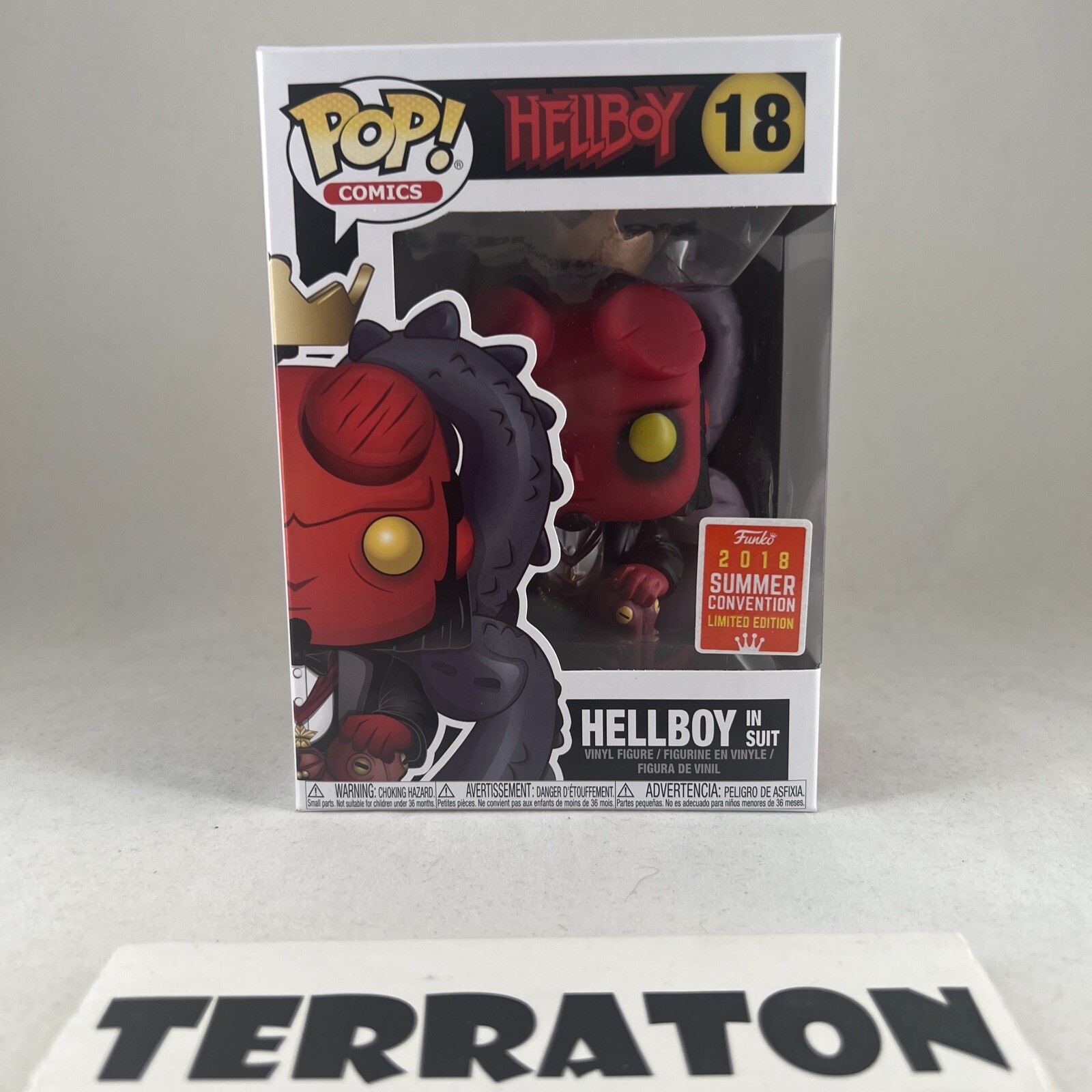 En Oferta Funko Pop! 18 Hellboy In Suit 2018 Summer Shared Convention Limited Edition Sdcc