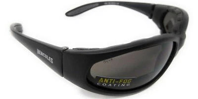 GLOBAL VISION Bifocal Motorcycle Sunglasses Hercules +2.0 Unbreakable Biker Glasses + Pouch