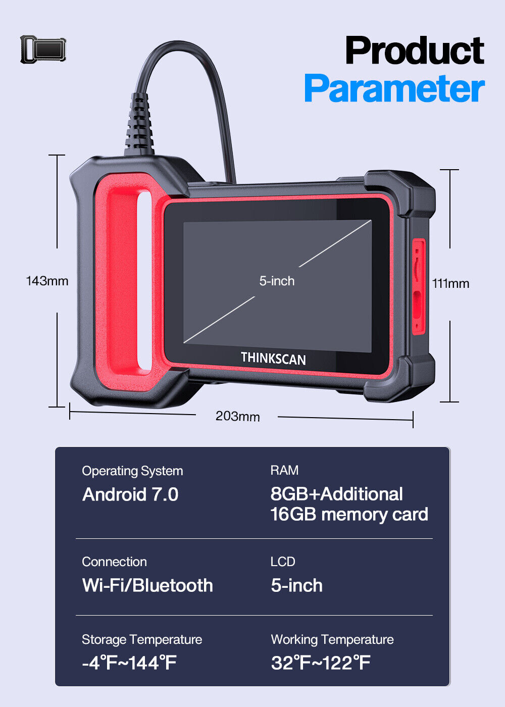 Thinkcar Thinkscan S5 Obd2 Scanner ABS/SRS/Engine/TCM System Diagnoses Code  Reader & Scan Tools Car Diagnostic Tools Lifetime Update 