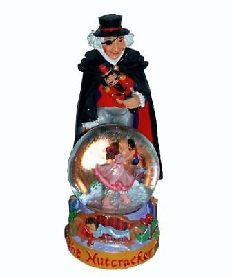 Drosselmeyer Figurine With Clara Mini Snow Globe