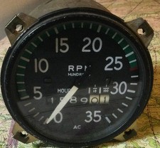 Cessna Mitchell Tachometer/Gauge 0-3500 RPM Mechanical 2 3/4 inch *Working