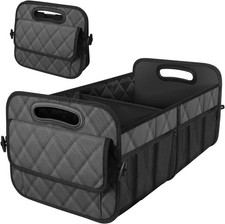 Car Trunk Organizer for SUV, Organizers and Storage with 6 Big-Charcoal-Medium