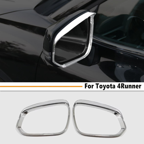 Car Mirror Rain Eyebrow Trim Fit For Toyota 4Runner 2025-2026 Accessories Chrome