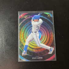 Evan Carter 2024 Panini Select Baseball Rookie Color Wheel SP Rangers #7