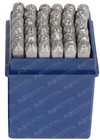 1x Schlagbuchstaben- und Zahlensatz, 3 mm, 36-teilig, 08820L SW-Stahl