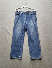 Dickies Men Jeans 33X30 Blue Denim 9393RNB Logo 27" Inseam Y2K