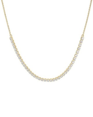 Electric Picks 14K Plated Cz Luxe Arc Tennis Necklace Women's