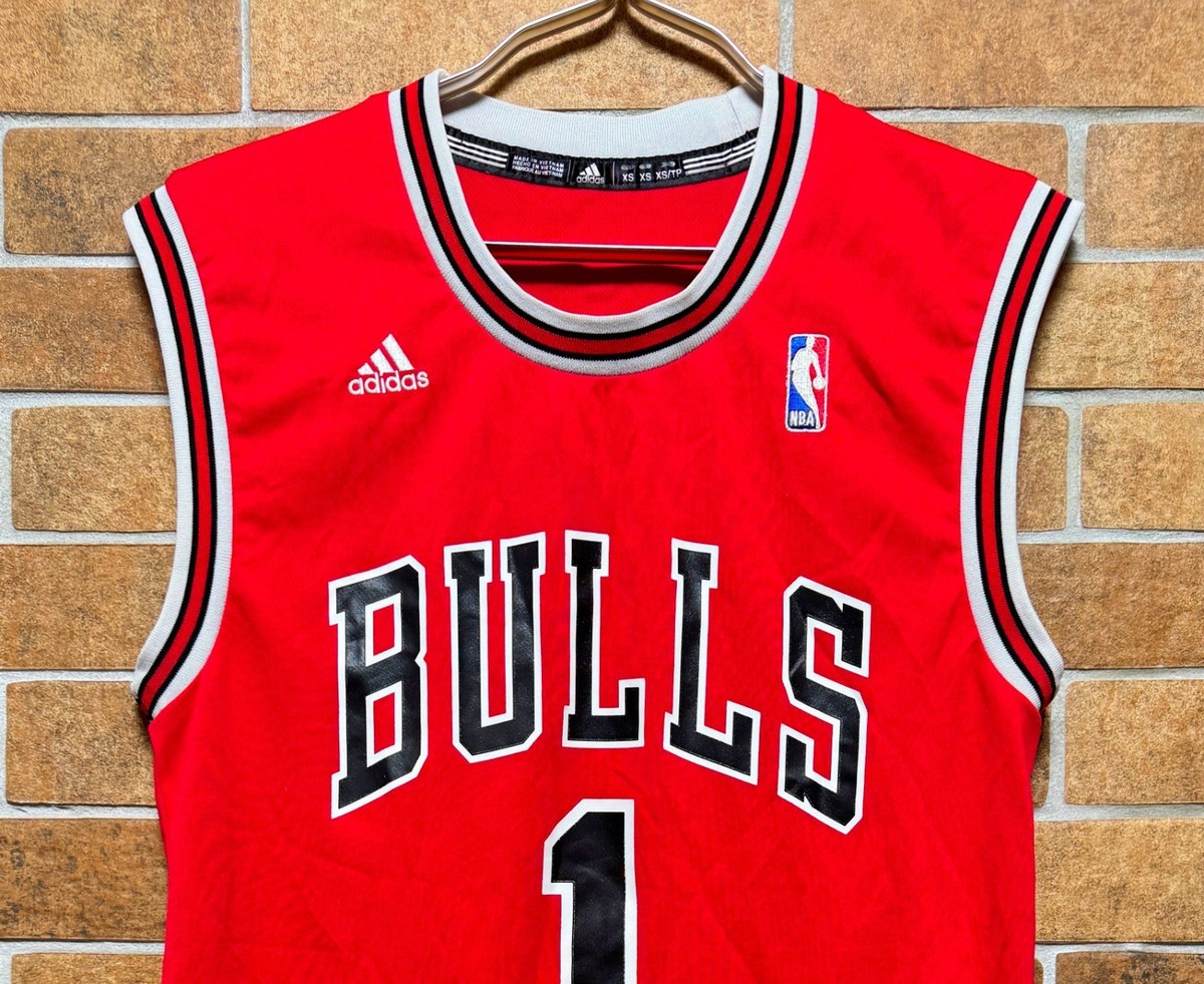 CHICAGO BULLS #1 DERRICK ROSE BASKETBALL NBA JERSEY SHIRT ADIDAS