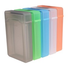 3.5 Inch Hard Drive Storage Case Anti-Static Plastic HDD Box Case 5 PCS