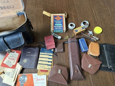 Vintage Agfalux  Unit Agfa Camera Accessories Make In Germany w Brown Case..a100