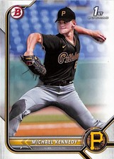 2022 Bowman Draft #BD-176 Michael Kennedy Pittsburgh Pirates 1st Bowman