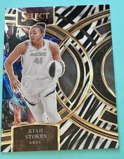2024 WNBA Select Kiah Stokes Aces RARE Zebra Prizm, Very Clean!🔥