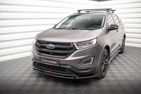 Maxton Design Frontlippe Passend FüR Ford Edge Mk2 Schwarz Hochglanz-image