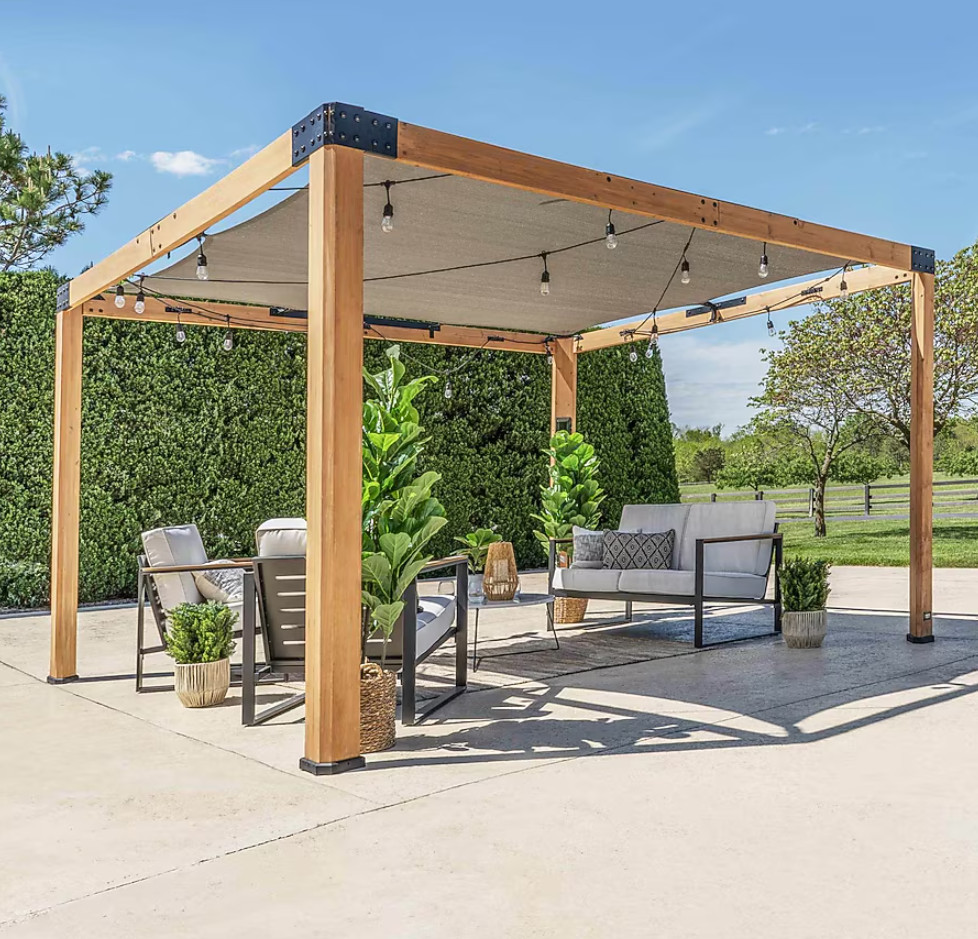 Backyard Discovery Brendan 10x12 Pergola Cedar Wood Canopy O