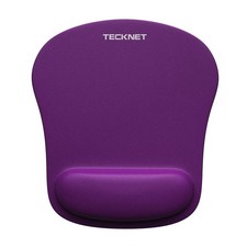 TECKNET Mouse Pad with Wrist Support, Ergonomic 9.4L x 8.4W inches, Purple