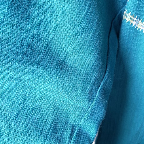 Multiples XS Turquoise Blue Embroidered Denim Jacket - Picture 8 of 17