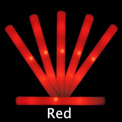 Bulk LED Foam Glow Sticks 50-1000 Pack Flashing Light Up Party Rave Wedding