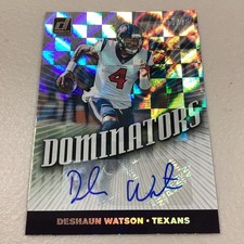 2019 Deshaun Watson PANINI Donruss Dominator Autograph Auto DOM-30 #08/25 Texans