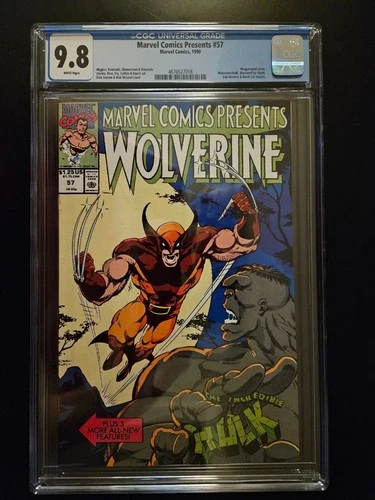 Marvel Comics Presents Wolverine # 57 1990 CGC Grade Of 9.8 Comic Book Hulk Were