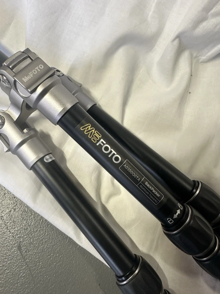 Trípode de viaje MeFOTO A0350Q0TA BackPacker aluminio con cabeza de bola Q0 y placa Foto 4 de 4