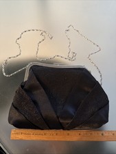 black evening clutch or shoulder purse
