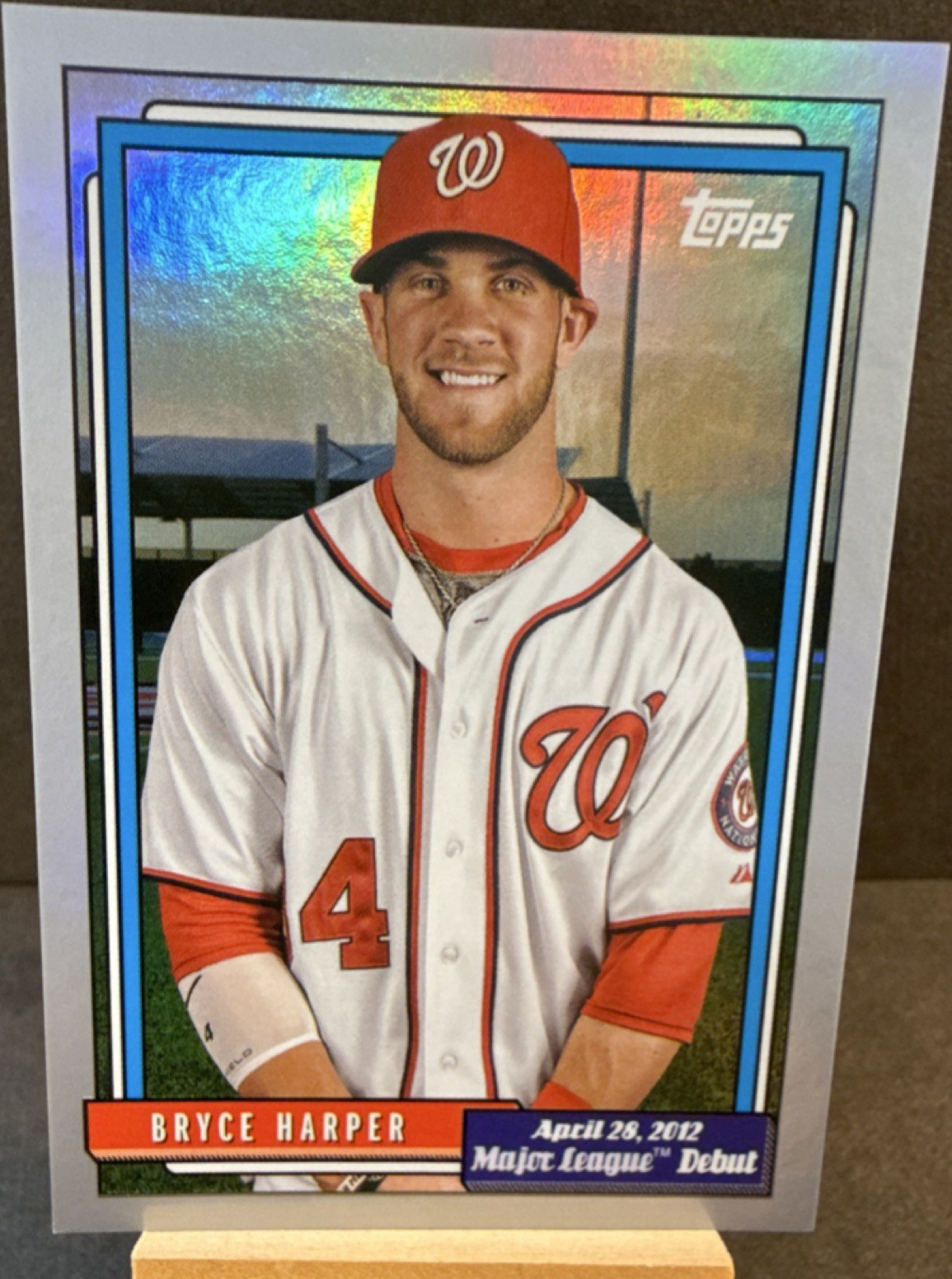 Topps 2022 Archives Bryce Harper Silver #’d /50 #366 Nationals Phillies