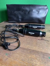 Shure SM93 Omnidirectional Lavalier Microphones Pair w/ Original Bag