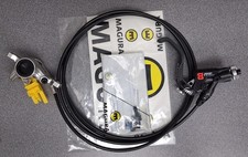 Magura MT8 Pro Disc Brake w/ Lever: Front or Rear, Hydraulic, Post Mount, Chrome