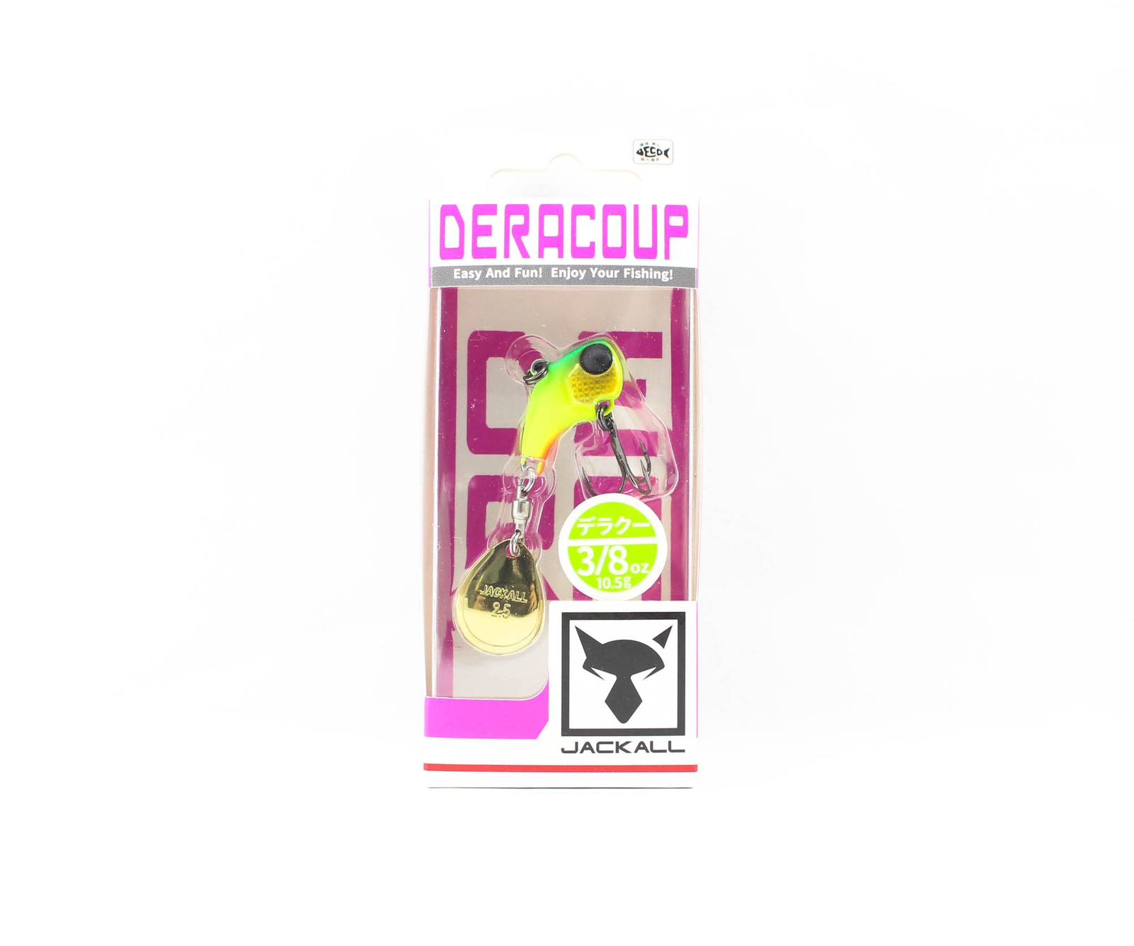 Jackall Deracoup 3/8 oz Spin Tail Sinking Lure Dera Chart (2034)