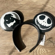 Disney- Parks Nightmare Before Christmas Minnie Ears Oogie Boogie Jack Headband