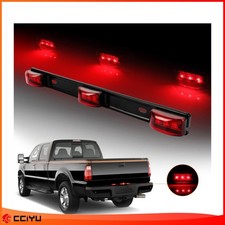 Truck Trailer Tail Lights Rear Clearance Id Marker Light Bar Red Led Stainless