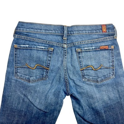 7 For All Mankind Bootcut Jeans Mid Rise Women s 29 Denim USA Y2K Retro Preppy