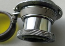Rare USSR KMZ Industar 22 f/3.5 50mm collapsible lens, red 5131220