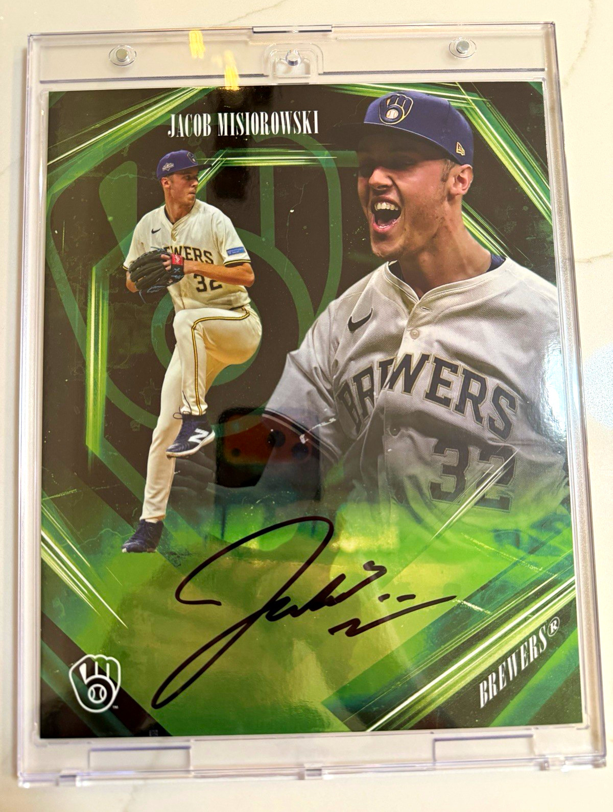 Jacob Misiorowski Signed Emanate Under Wraps Green 42/99 Fanatics COA