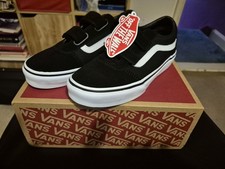 VANS Ward Trainers Black/White Child UK2.5 Brand new Suede/Canvas (USWM5 EU34.5