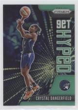 2021 Panini Prizm WNBA Get Hyped Green Crystal Dangerfield #7 Rookie RC 6wi