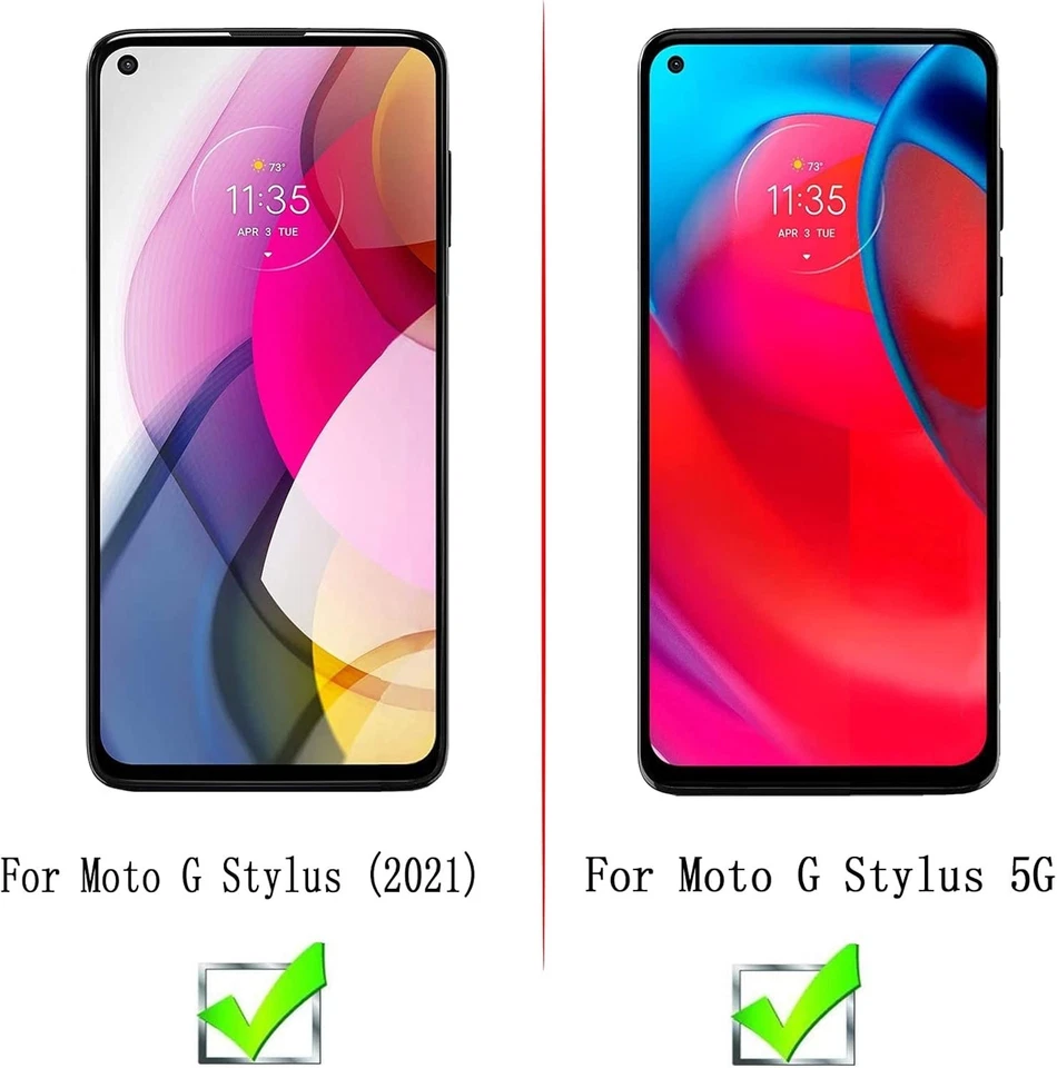 Case Friendly Tempered Glass Protector 4 Pack for Moto G Stylus Display - Image 4 of 4