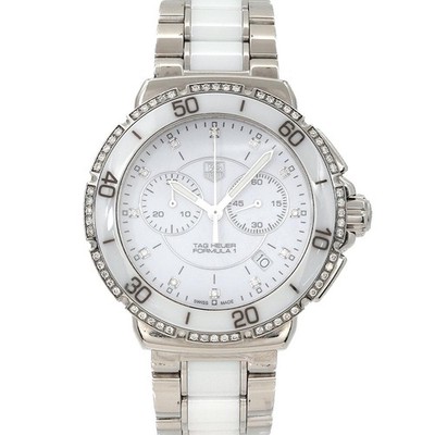 TAG Heuer Formula 1 Lady CAH1213 12P Diamond Bezel Date Mens Watch 90304165