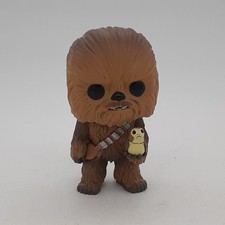 Funko Pop Star Wars Chewbacca Con Cabeza de Bobble Porg Figura de Vinilo Juguete Coleccionable
